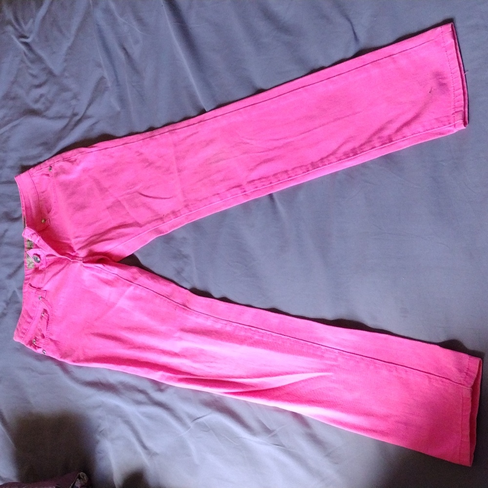 Neon Pink Jeans